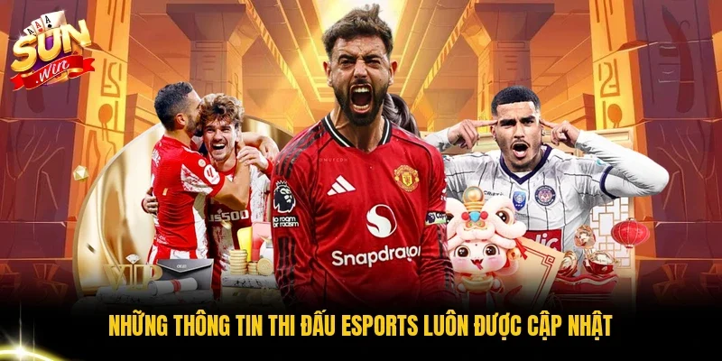 Những thông tin thi đấu esports luôn được cập nhật