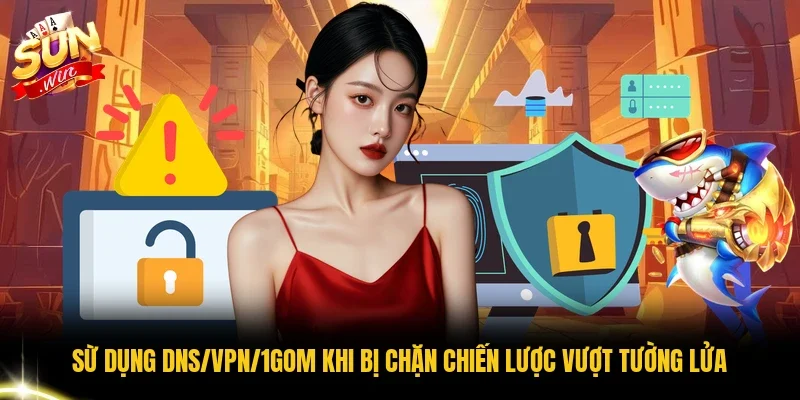 Sừ Dụng DNS/VPN/1Gom Khi Bị Chặn Chiến Lược Vượt Tường Lửa